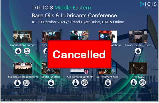 لغو برگزاری هفدهمین کنفرانس ICIS خاورمیانه، دبی